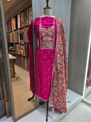 Banarasi Silk Dress Material with Fancy Dupatta