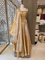 Lehnga Choli from Banarasi Tissue Fabric