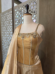 Lehnga Choli from Banarasi Tissue Fabric